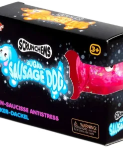 Scrunchems Sugar Sausage Dog Sensory Stress Squishy Toy [1 RANDOM Color]